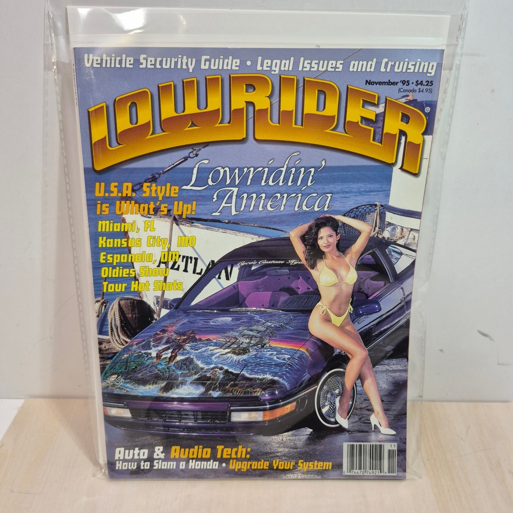 Vintage Lowrider Magazine Nov 95 Vehicle  Collectible Car Culture NM cond